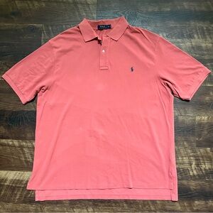 Polo Ralph Lauren salmon pink soft cotton polo shirt 2XB BIG